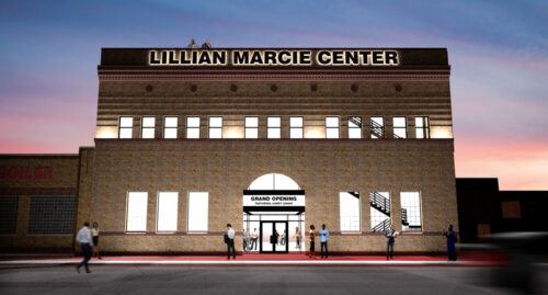 An architect's rendering of the Lillian Marcie Center