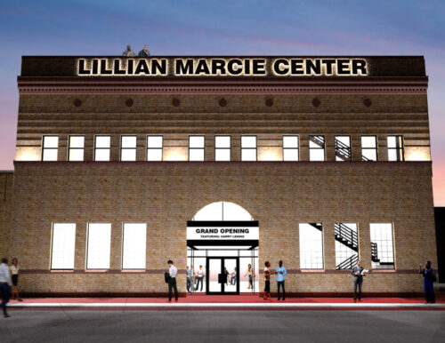 An architect's rendering of the Lillian Marcie Center