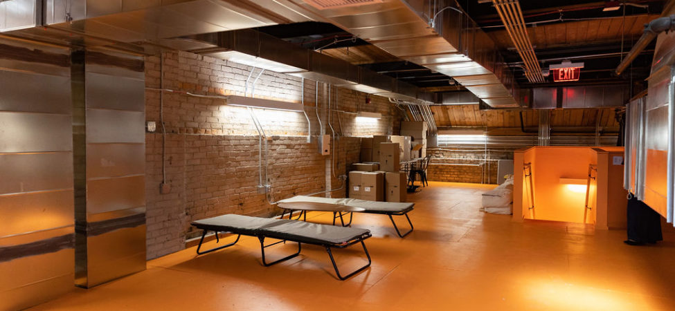 A multi-purpose space in Detroit Public Theatre's new Third Avenue Garage that offers flexible rehearsal space, staff workspace, and more.